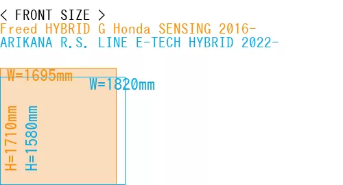#Freed HYBRID G Honda SENSING 2016- + ARIKANA R.S. LINE E-TECH HYBRID 2022-